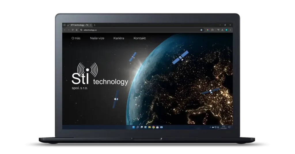 Ukázka práce tvorby webových stránek STI technology.