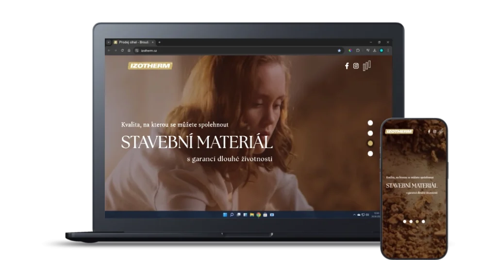 Tvorba webových stránek Izotherm - ukázka prací