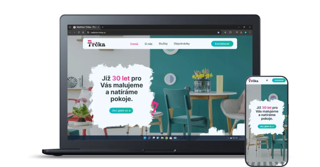 Malířství trčka - postup tvorby.